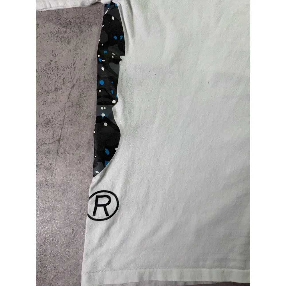 BAPE Space Camo Side Big Ape Head Tee White XL